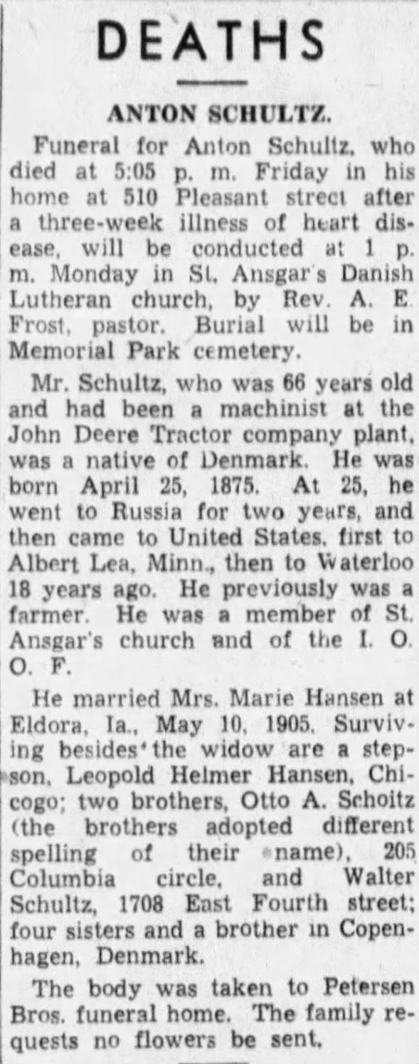 Clipping from The Courier